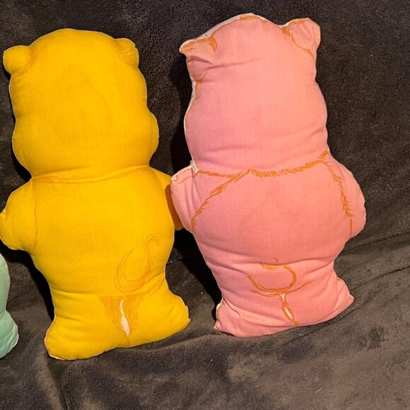 Care Bears Cut and Sew Plush Toys Fabric Panel 1980s Rare lot Of 4 12” tall hand - Picture 9 of 11